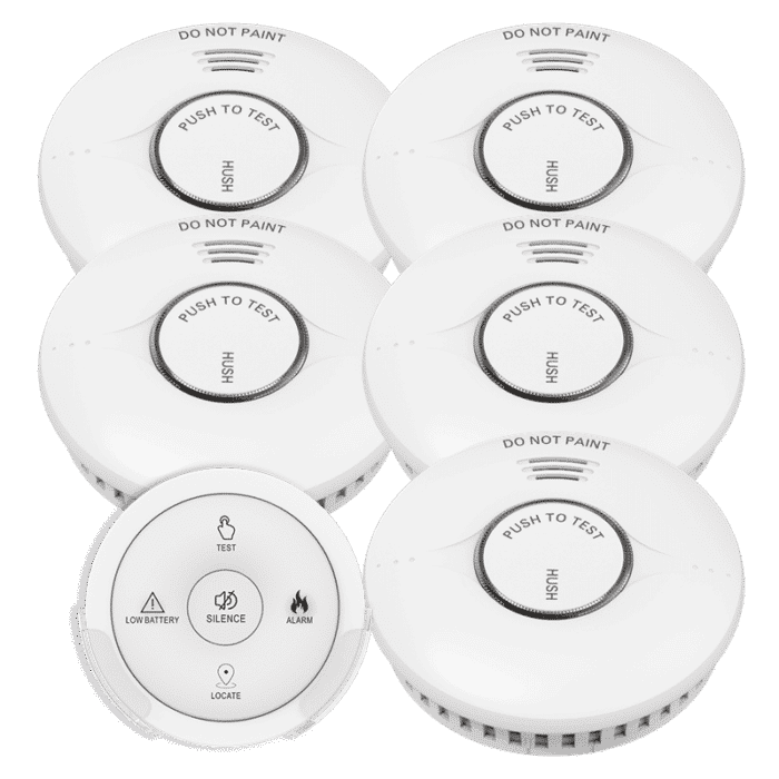 Smoke Alarms Pack With Free Controller