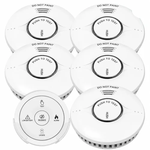 5 Smoke Alarms Pack With Free Controllerintterconnected2