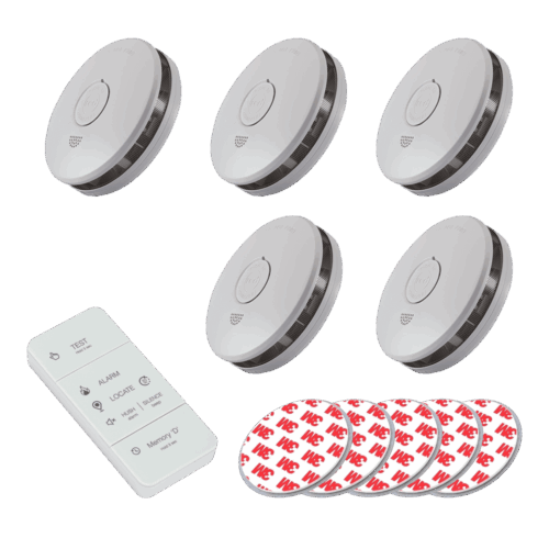 EVO10RF smoke alarm pack of 5